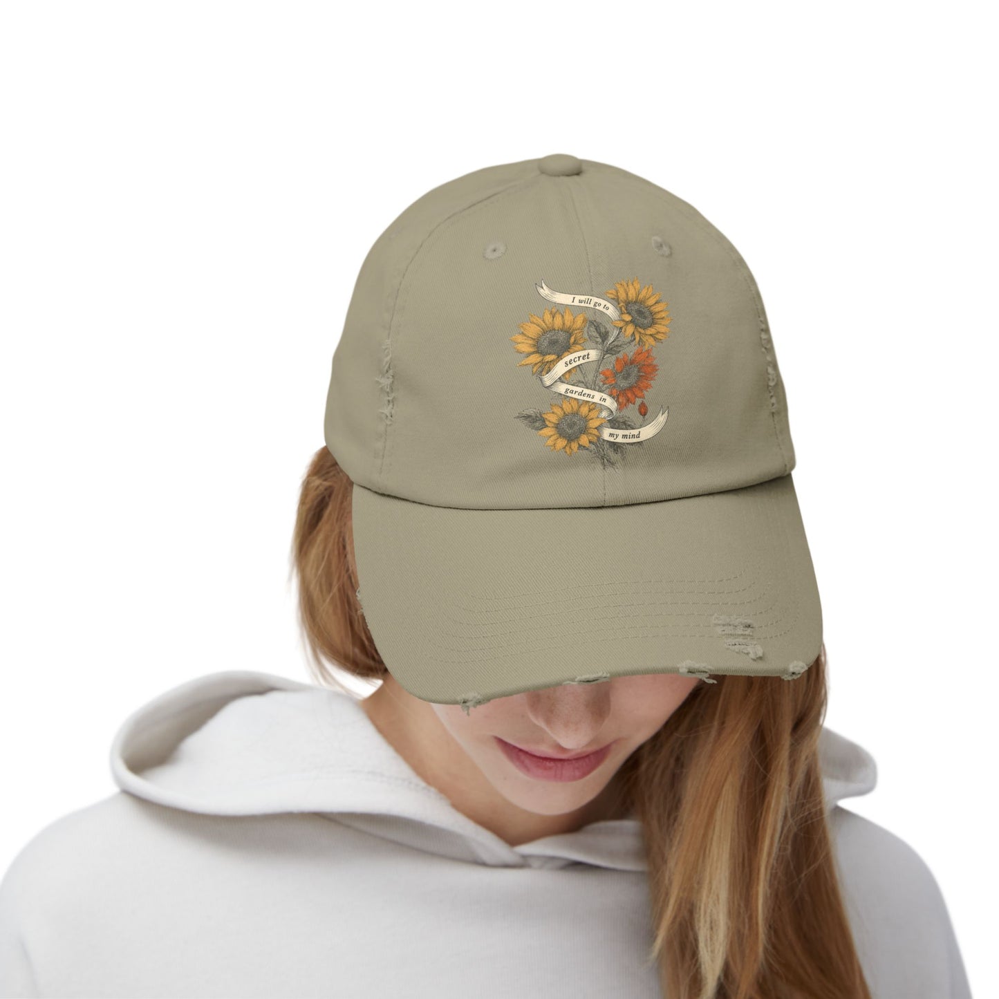 Secret Gardens Unisex Distressed Cap