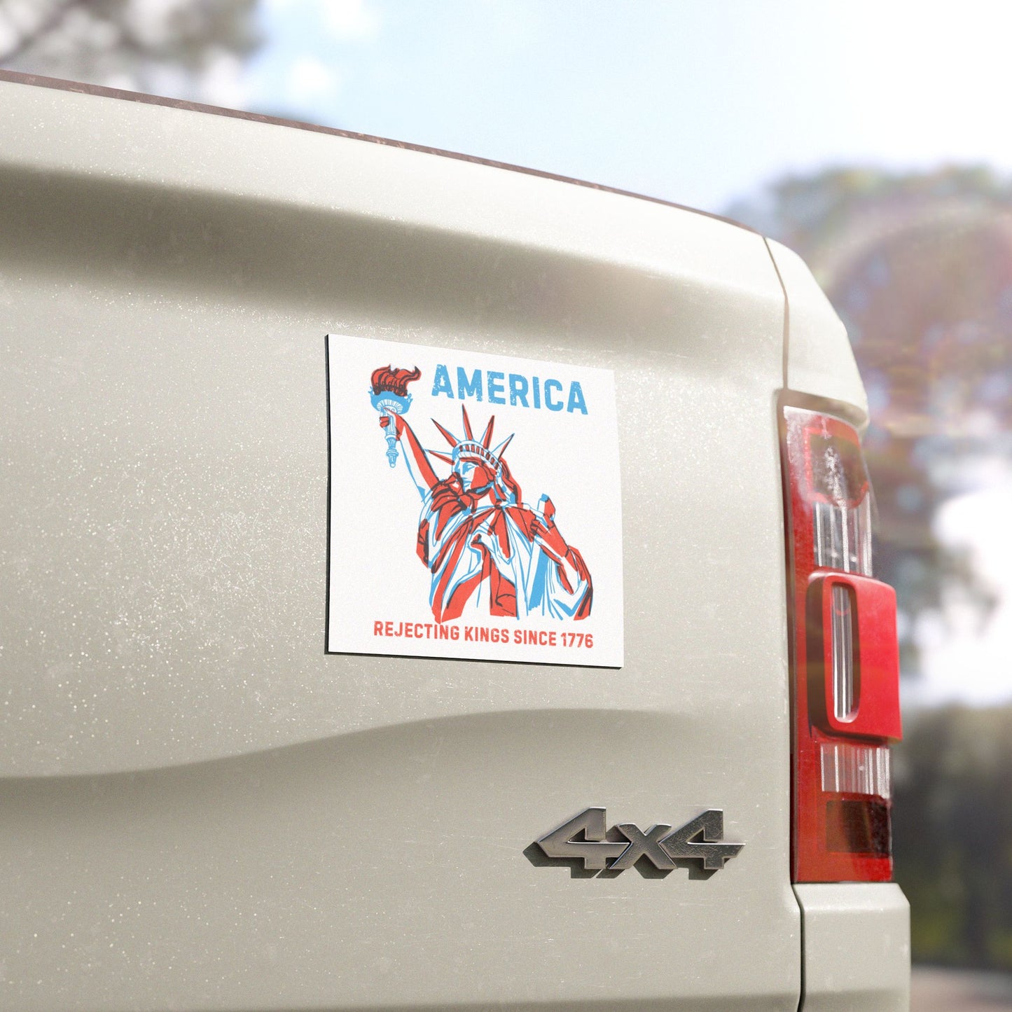 Rejecting Kings Car Magnet - America, Liberty, Gift for Voters, 4th of July Decor, Political Statement