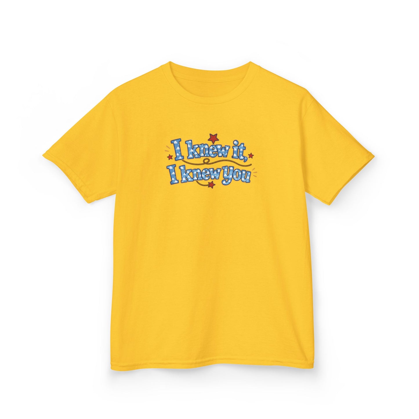 Kids Tee — "I Know It, I Knew You" Retro Star Graphic