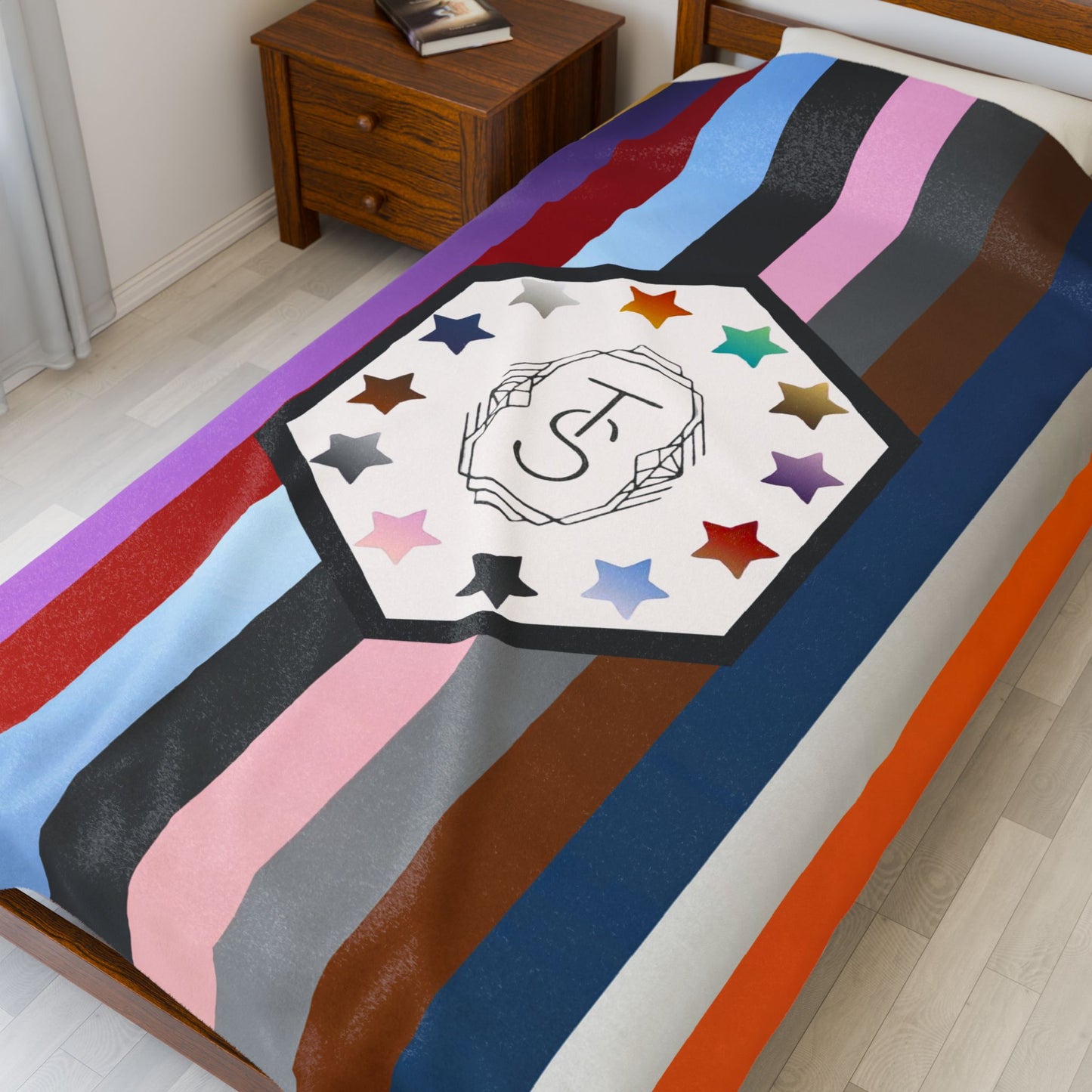 TAYpendence Day - Cozy Velveteen Plush Blanket for Home Decor, Gift for Birthdays, Warm Throw Blanket, Luxe Soft Blanket, Unique Bedding Accessory