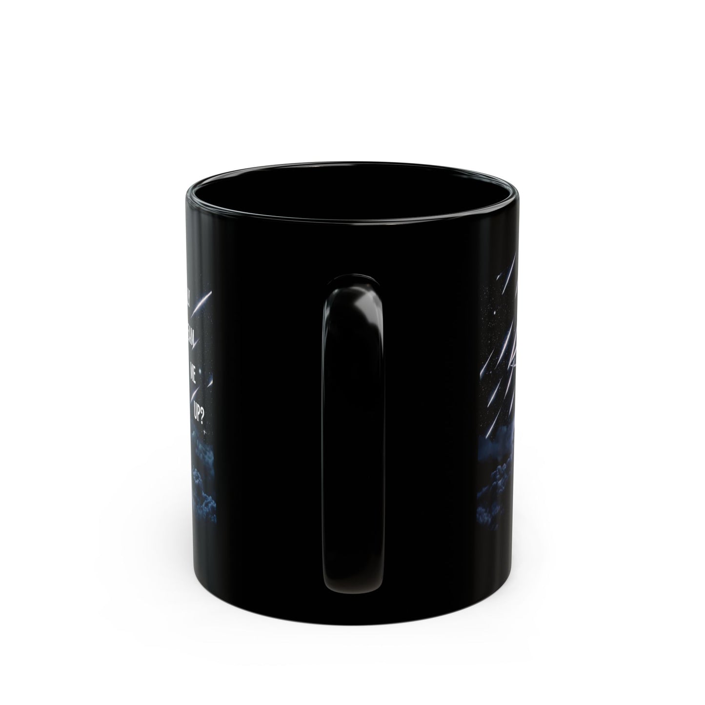 Did You Really Beam Me Up? Black Alien UFO Mug