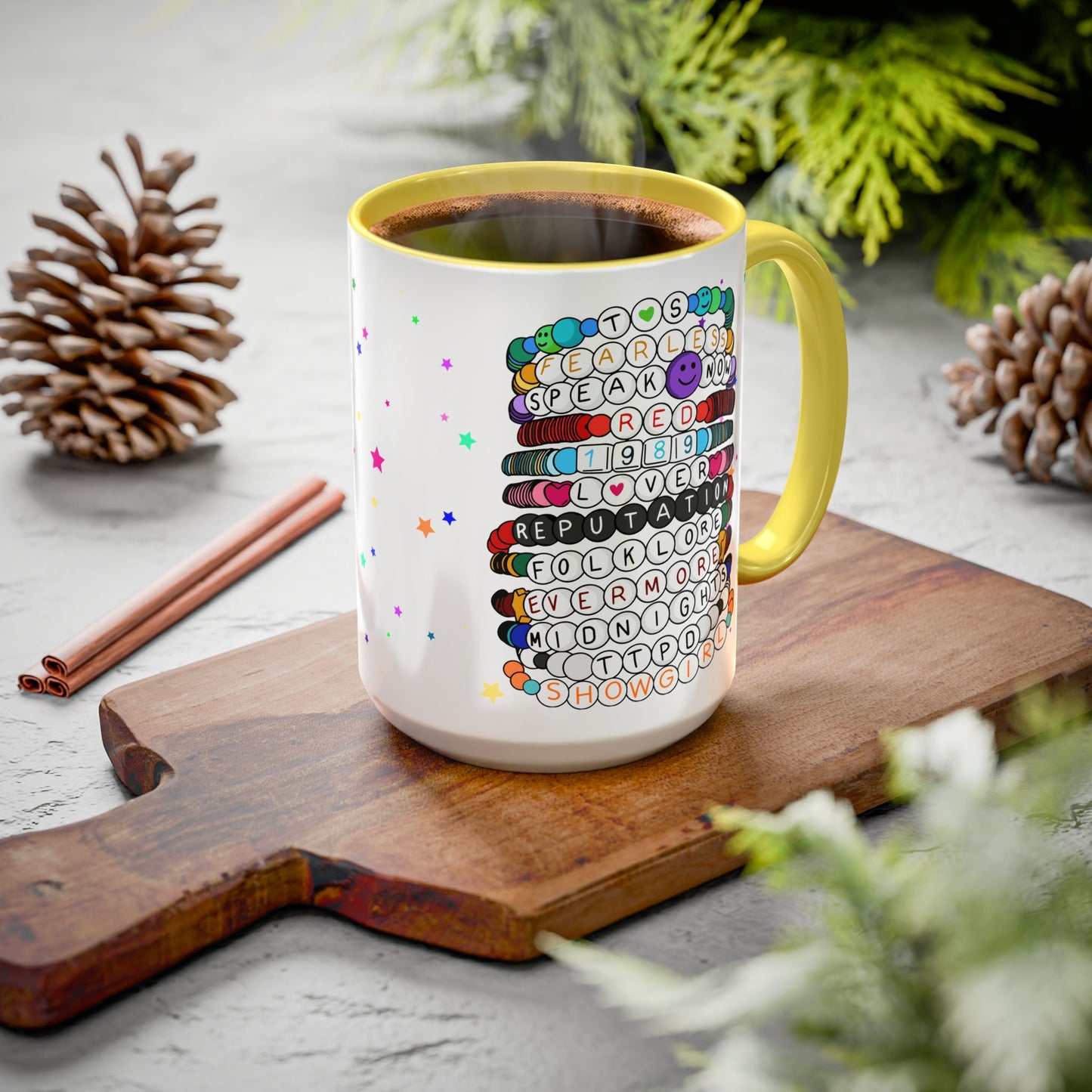 Friendship Bracelets Mug, Fun Coffee Mug, Personalized Gift, Birthday Celebration, Unique Drinkware for Friends, Party Favor