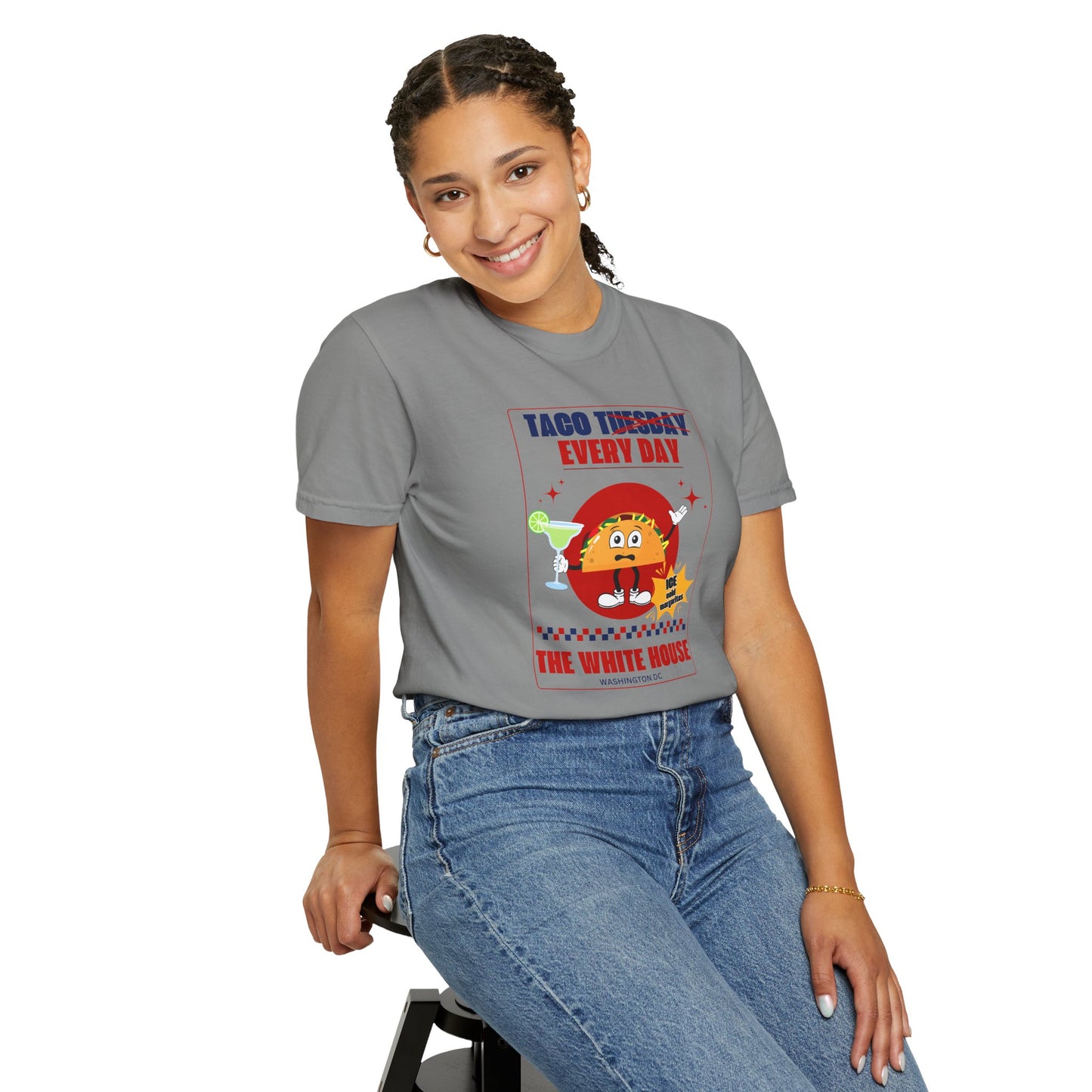 Taco Tuesday Trump Comfort Colors T-Shirt, Fun Graphic Tee, Unisex Casual Wear, Gift for Food Lovers, Everyday Apparel