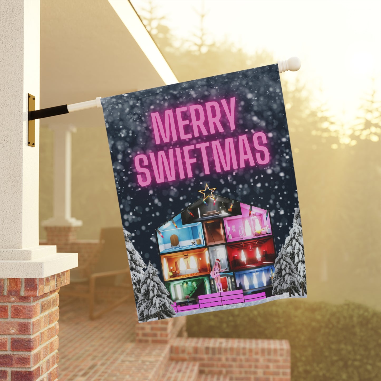 Festive Swiftmas Garden Banner