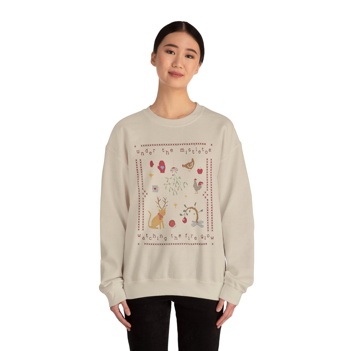 Under the Mistletoe - Unisex Heavy Blend™ Crewneck Sweatshirt