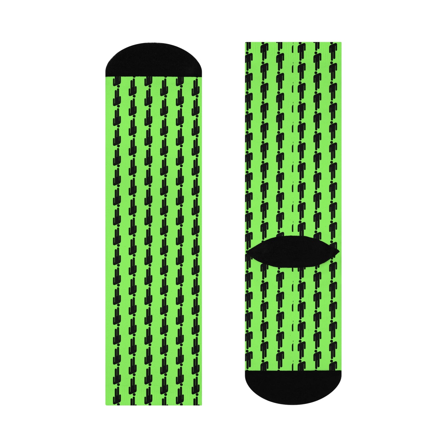 BOLD green - Cushioned Crew Socks