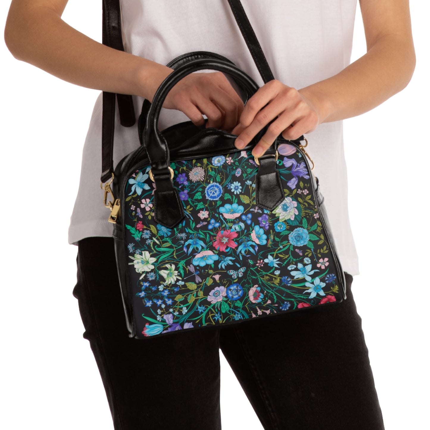 Floral Shoulder Handbag "Flora"- Stylish & Functional for Everyday Use