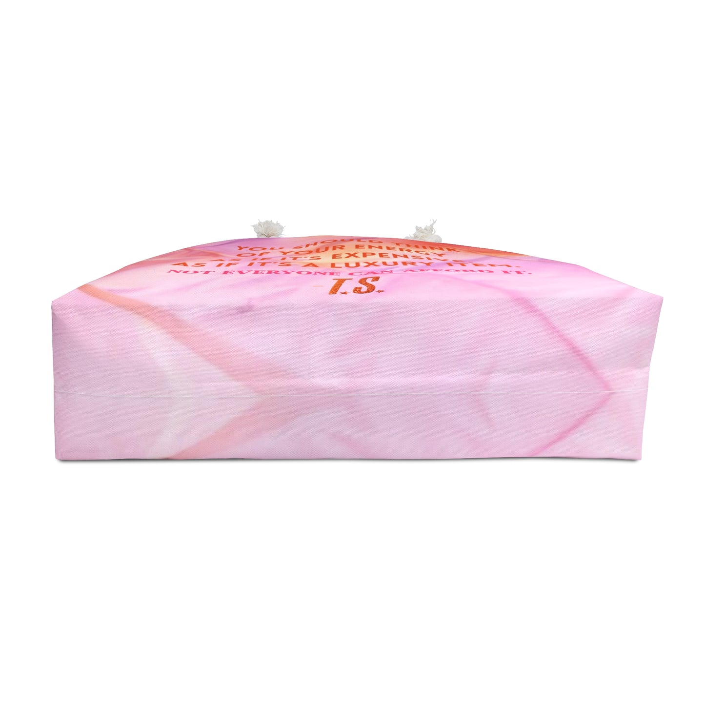 Luxury Energy Large Tote Bag, Stylish Work Tote, Inspirational Gift, Vibrant Printed Carryall, Perfect for Getaways, Self-Care Reminder