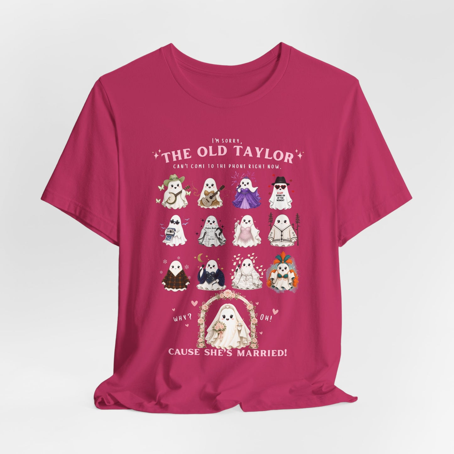 Swiftie Ghosties T‑Shirt — “The Old Taylor” Cute Wedding Ghost