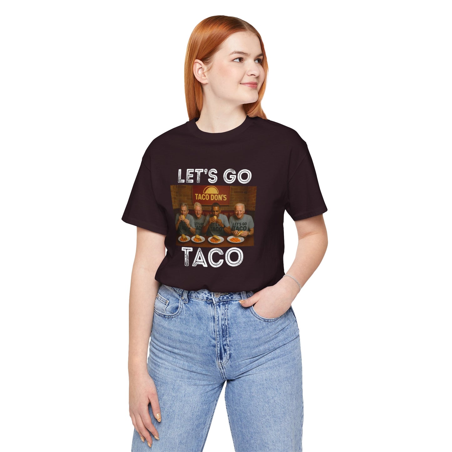 Let's Go Taco - Unisex Tee | Fun ANTI Trump Shirt, political, democrat, Casual Wear, Party Outfit, Unique Statement Top
