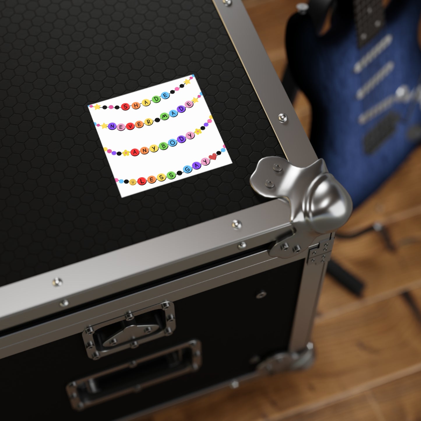 Shade Never Made Anybody Less Gay - Friendship Bracelet Pride Sticker, Fun Decorations for Journals, Laptops, Gift Ideas for Friends, Pride Celebrations, Affirmations