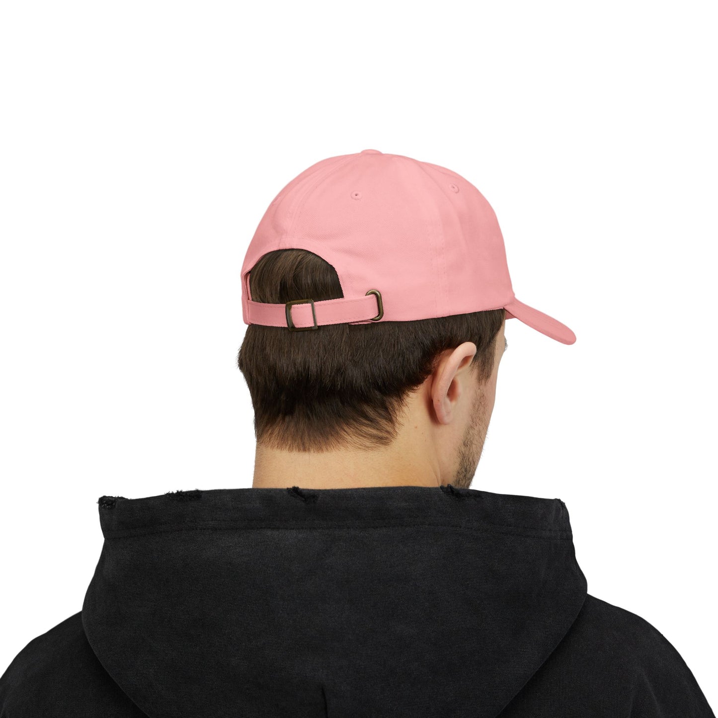 Custom Embroidered Lyrics Dad Cap — light color hat, dark text