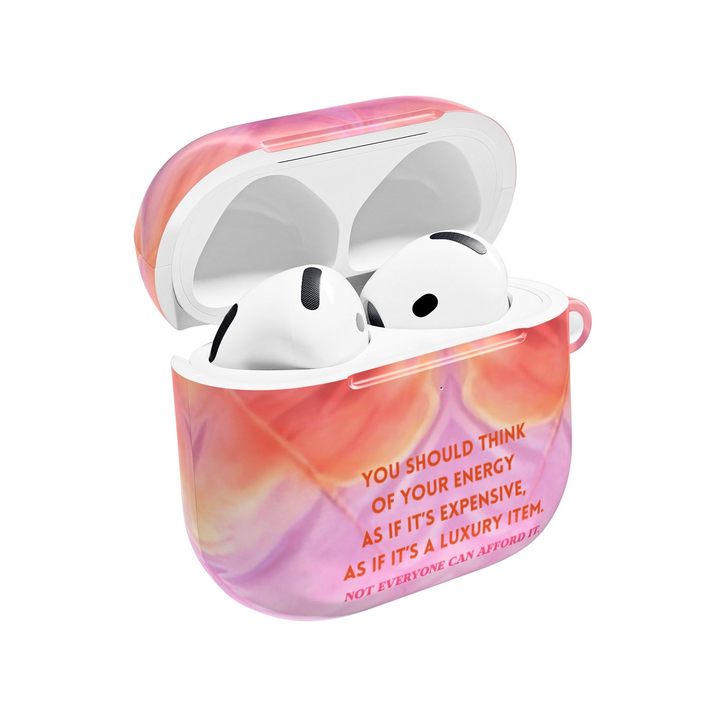 Luxury Energy AirPod Case - Vibrant Pink Design, Stylish Protective Cover, Gift for Music Lovers, Festival Accessories, Unique Tech Gifts