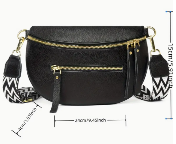 Leather Floral Piano Bum Bag