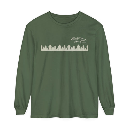 tree farm Unisex Comfort Colors Long Sleeve T-Shirt