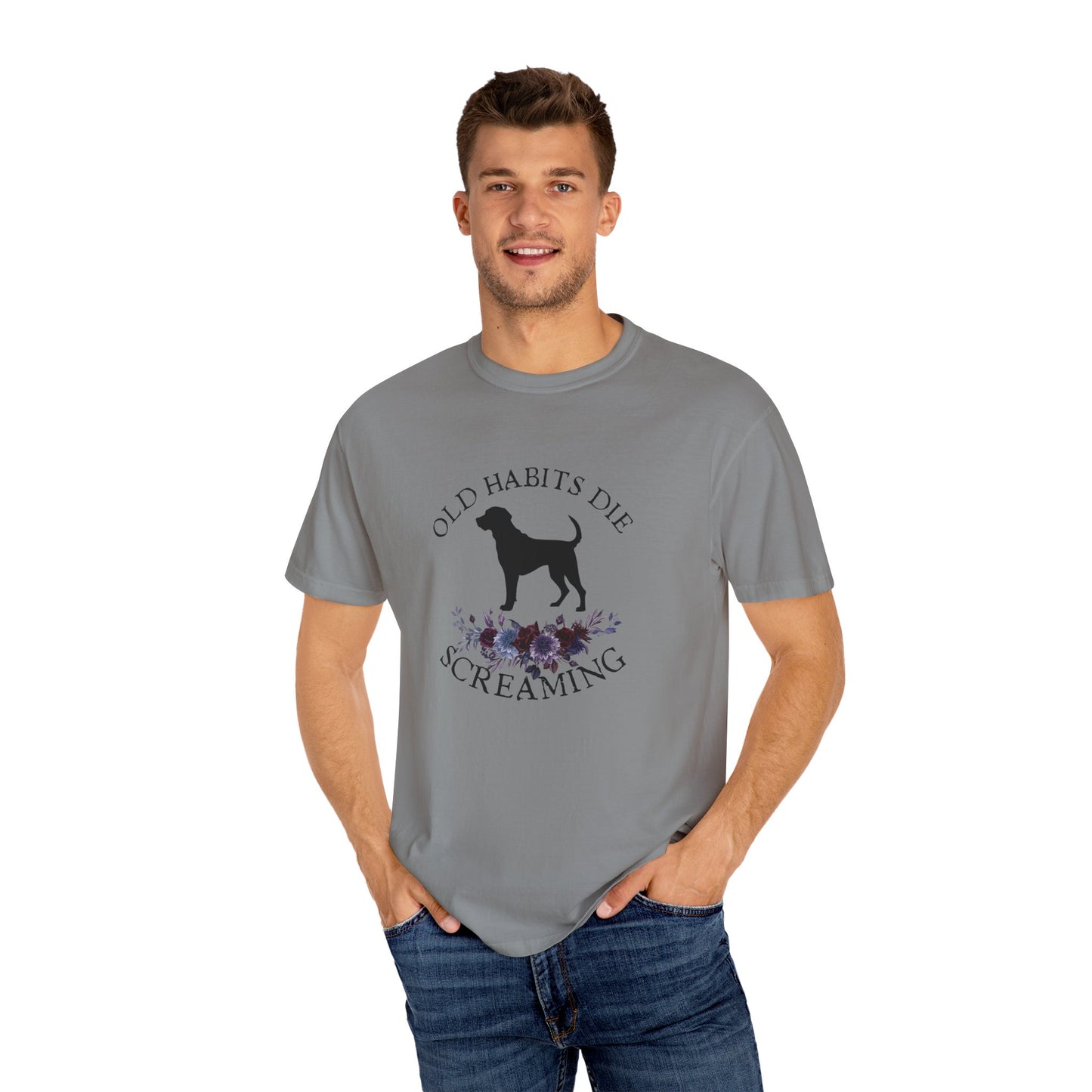 The Black Dog - Old Habits Die Screaming - Comfort Colors Unisex T-shirt