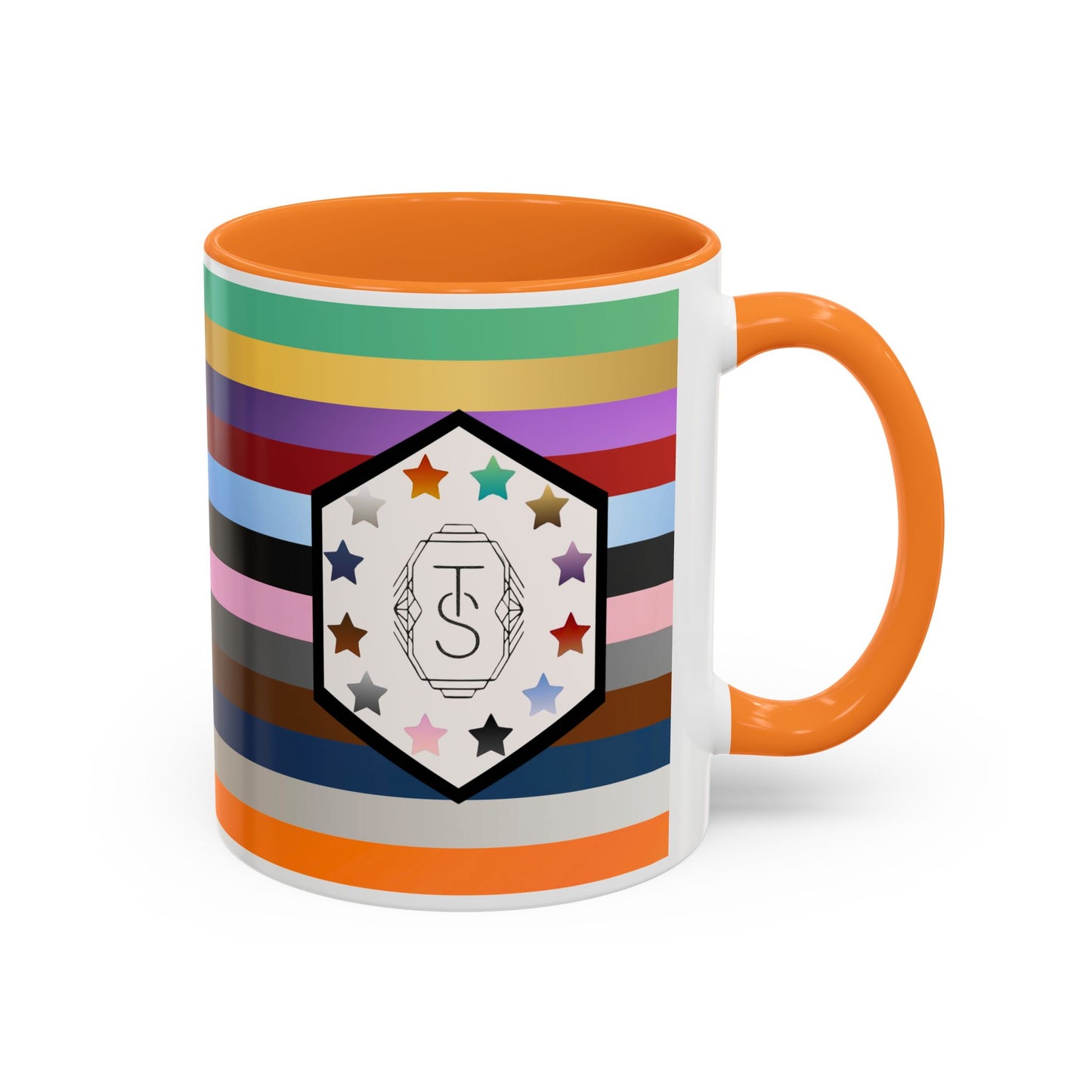 TAYpendence Day - Colorful Striped Coffee Mugs - Unique Gift for Coffee Lovers, Colorful Cups, Rainbow Mugs, Personalized Drinkware, Gift for Her