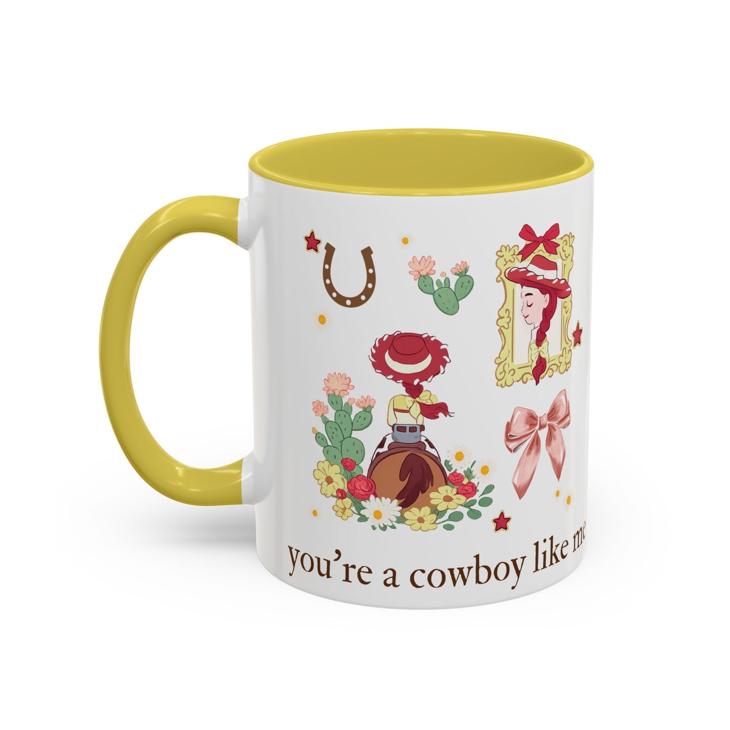 Cowgirl Cowboy Mug – "You're a Cowboy Like Me" Colorful 11oz Ceramic Coffee Cup