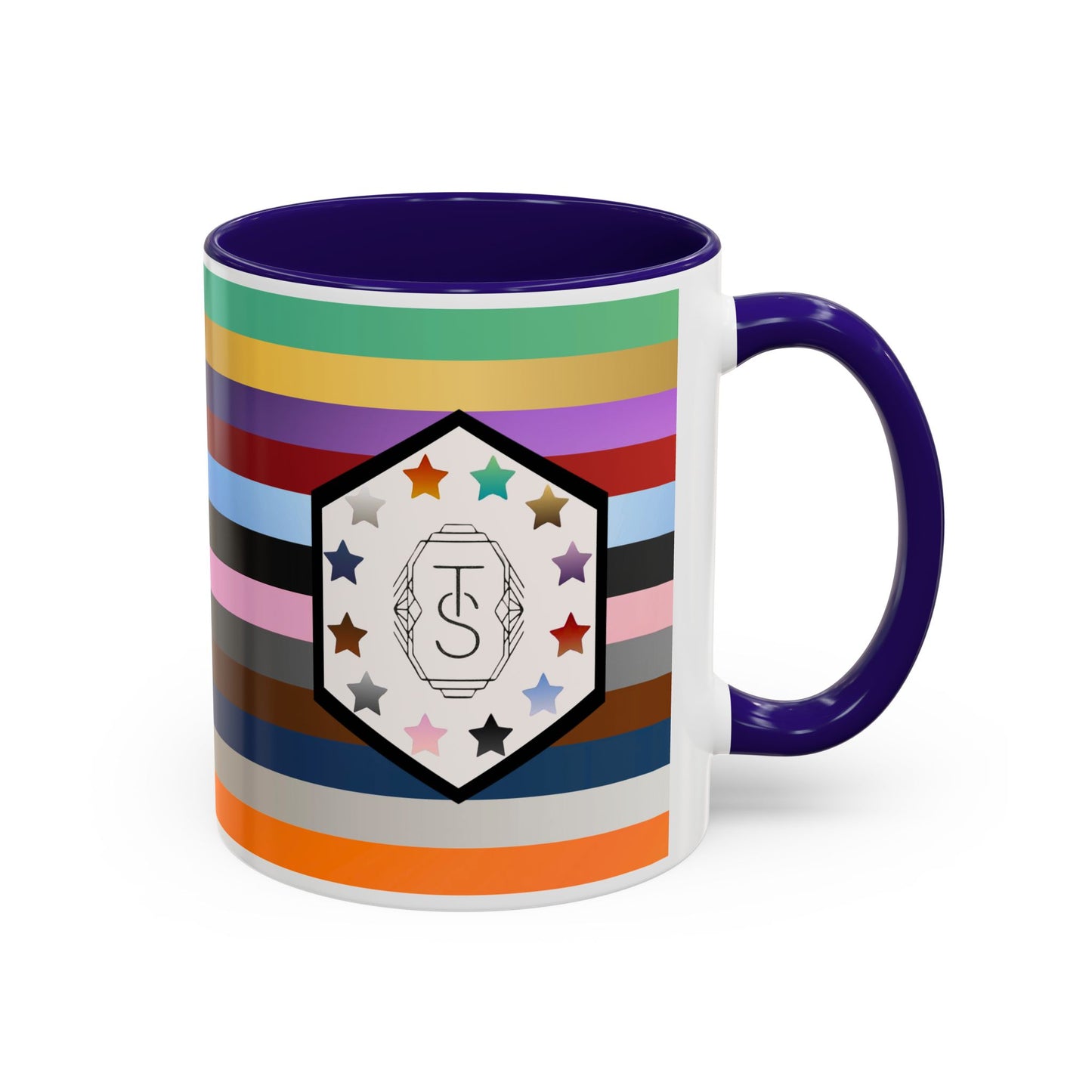 TAYpendence Day - Colorful Striped Coffee Mugs - Unique Gift for Coffee Lovers, Colorful Cups, Rainbow Mugs, Personalized Drinkware, Gift for Her