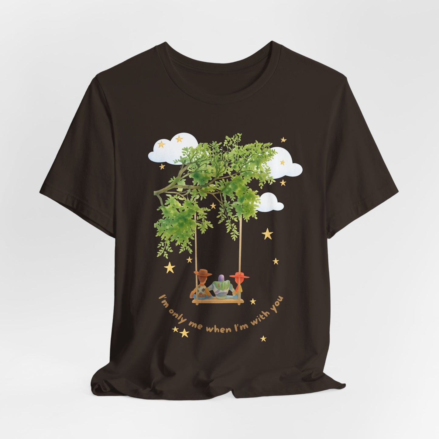 Tree Swing Cute Illustration Tee — I'm only me when I'm with you