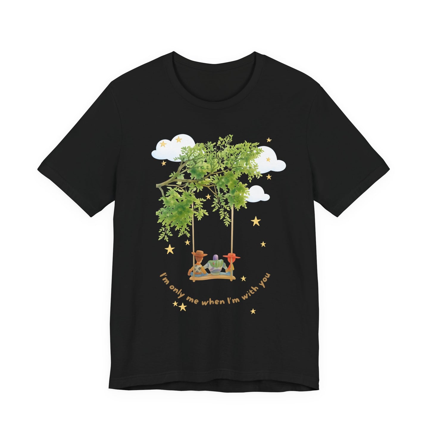 Tree Swing Cute Illustration Tee — I'm only me when I'm with you