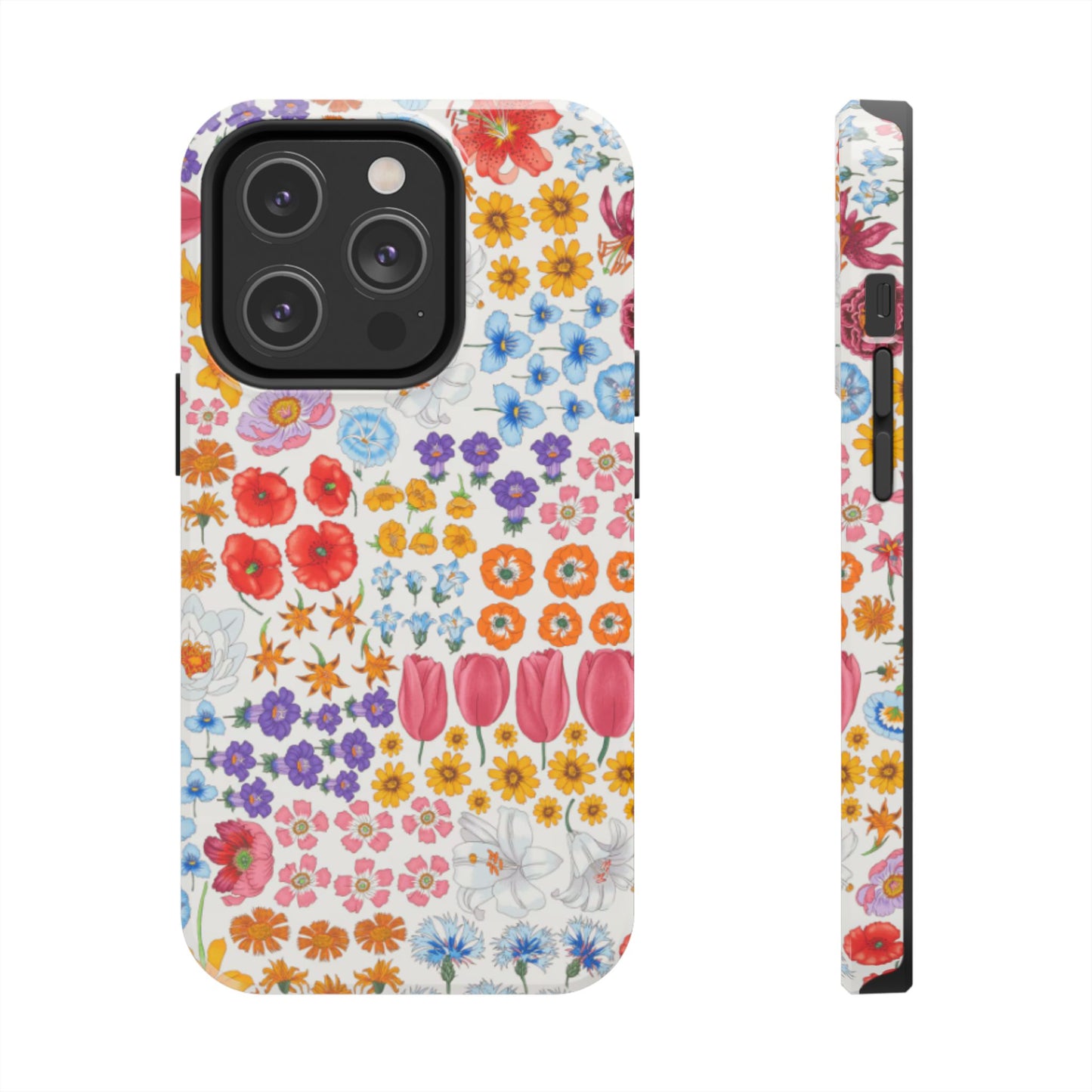 Vibrant Floral Tough Phone Case "Flora"- Durable Protection for Your Device