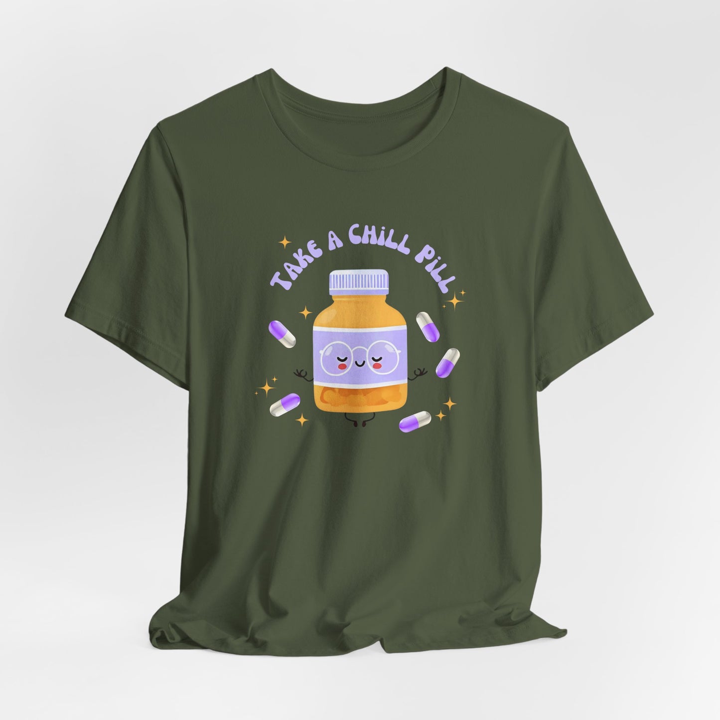 take a chill pill - Unisex Jersey Short Sleeve Tee