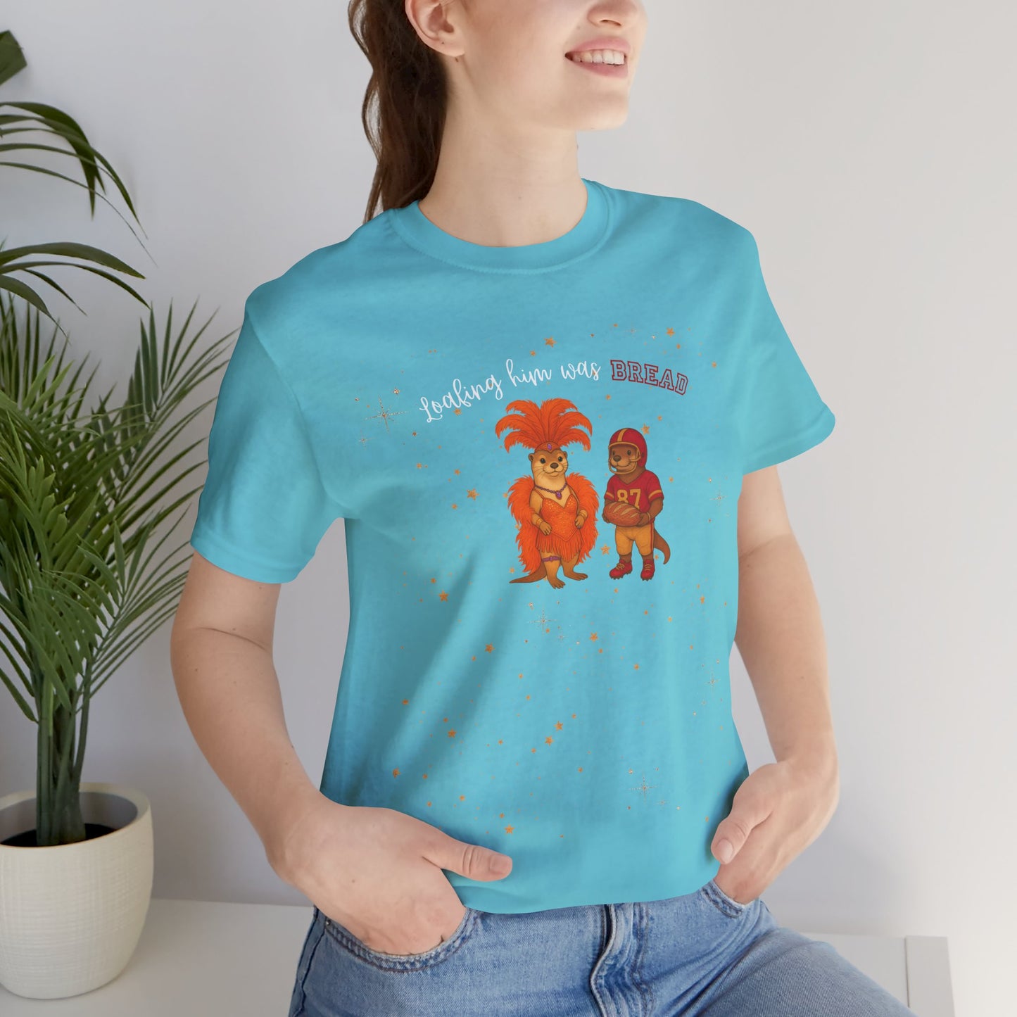 Loafing him was Bread Otters Tee, Quirky T-Shirt, Perfect for Music Lovers, Animal Lovers Gift, Casual Wear, Summer Fun