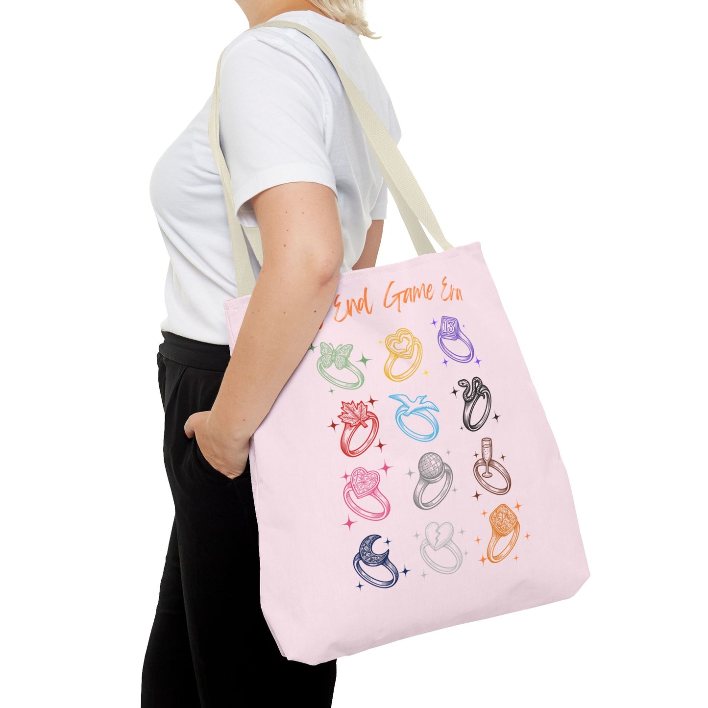 End Game Era Engagement Ring Tote Bag for Daily Use, Unique Gift for Fans, Versatile Carry-All for Shopping, Beach, and Travel