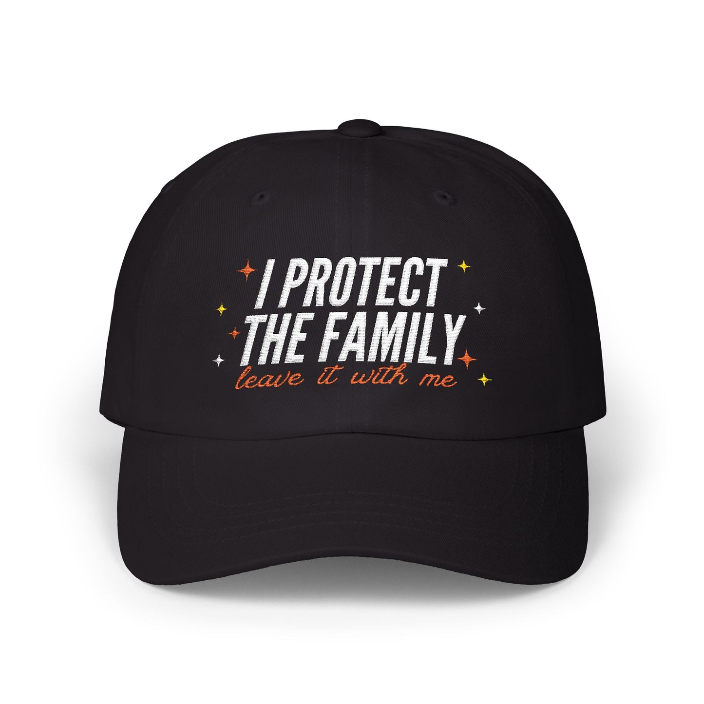 Embroidered Dad Cap: 'I Protect The Family' | Fun Gift, Casual Accessory, Everyday Wear