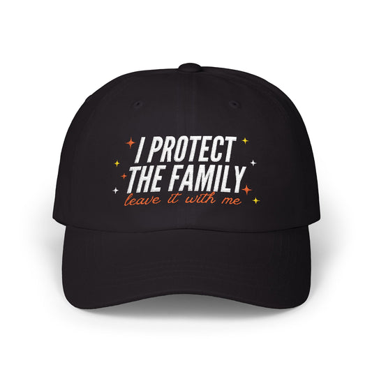 Embroidered Dad Cap: 'I Protect The Family' | Fun Gift, Casual Accessory, Everyday Wear