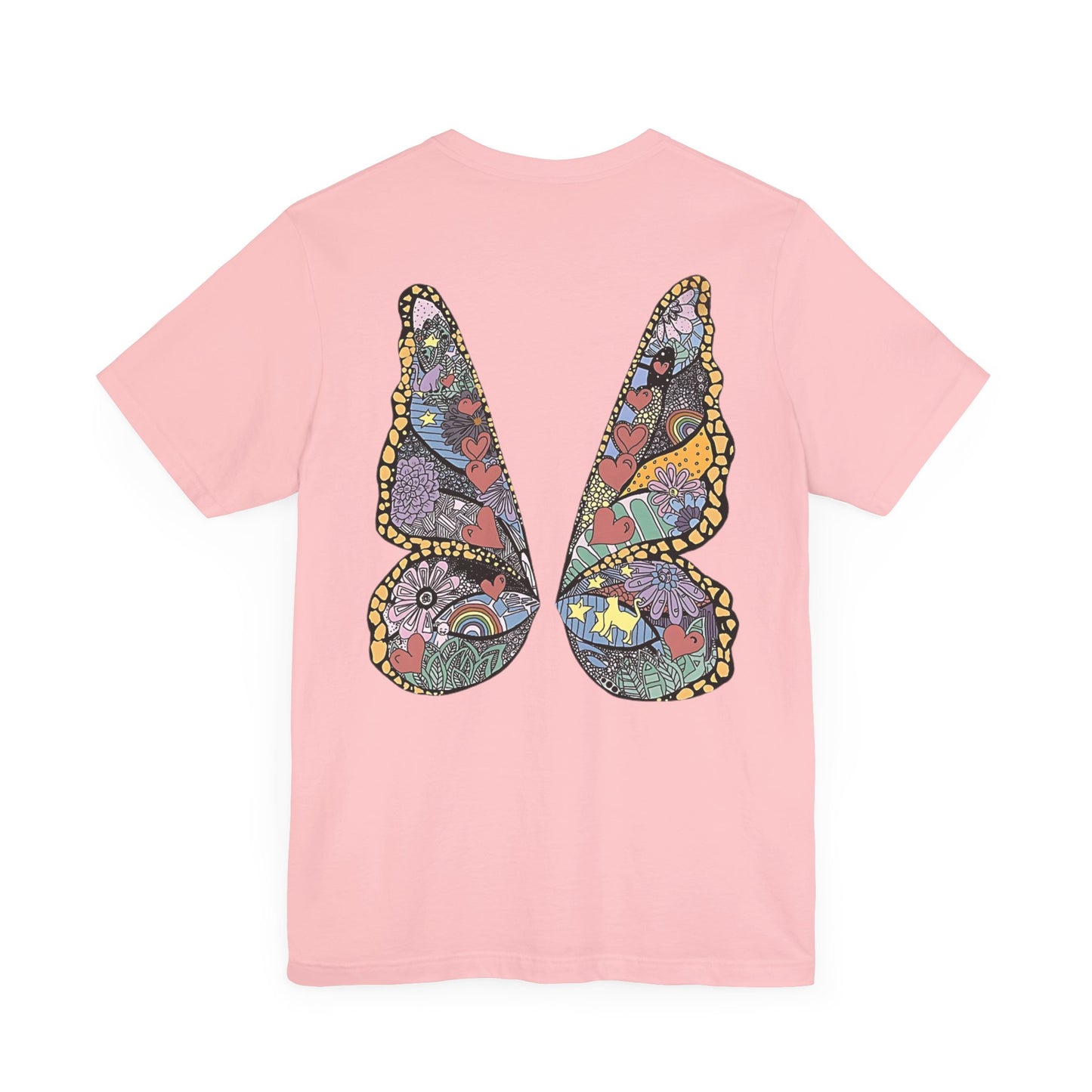 ME! butterfly wings front and back - Unisex Jersey Short Sleeve Tee