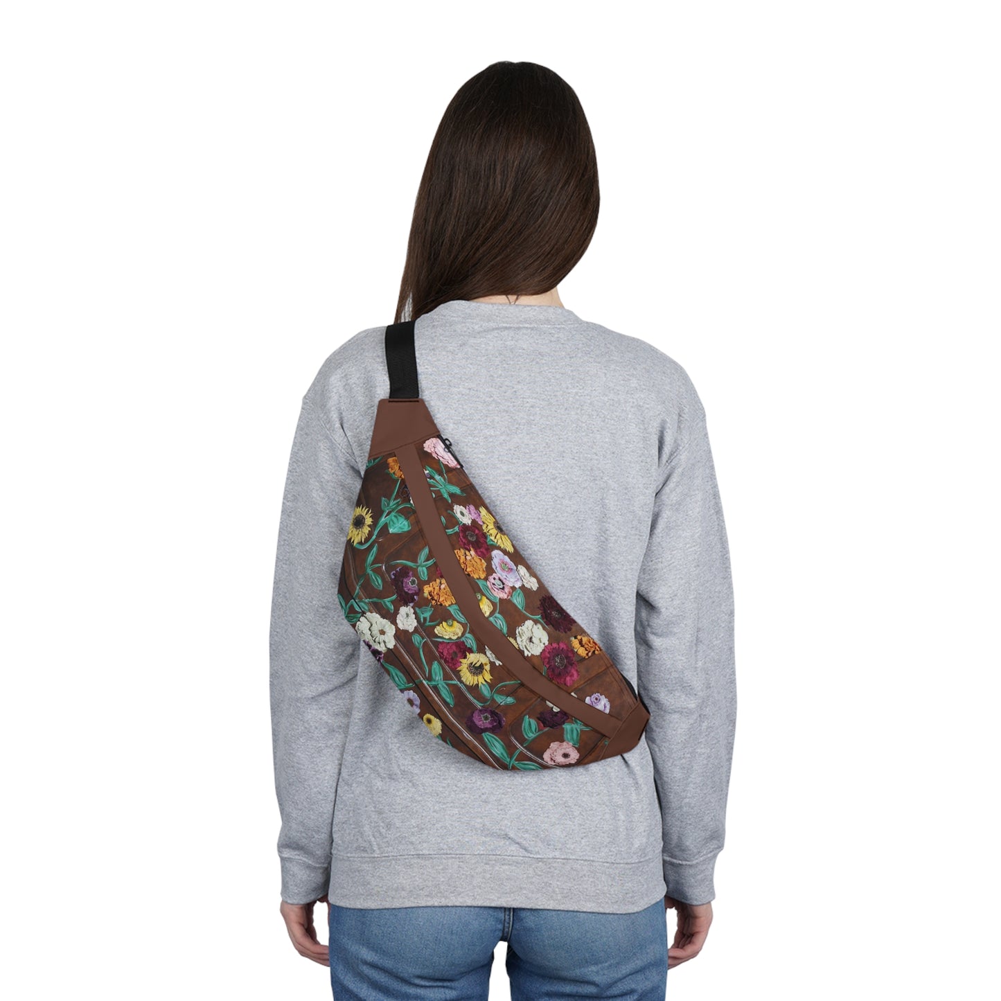 Surprise Song Floral Piano - Large Belt Bag