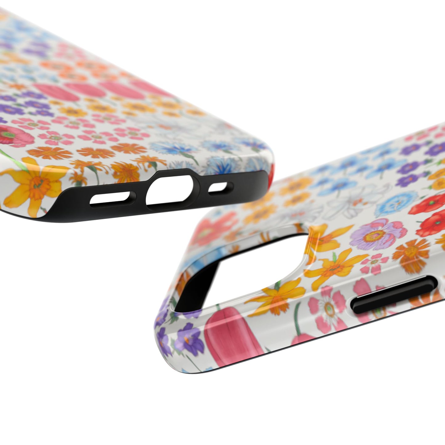 Vibrant Floral Tough Phone Case "Flora"- Durable Protection for Your Device