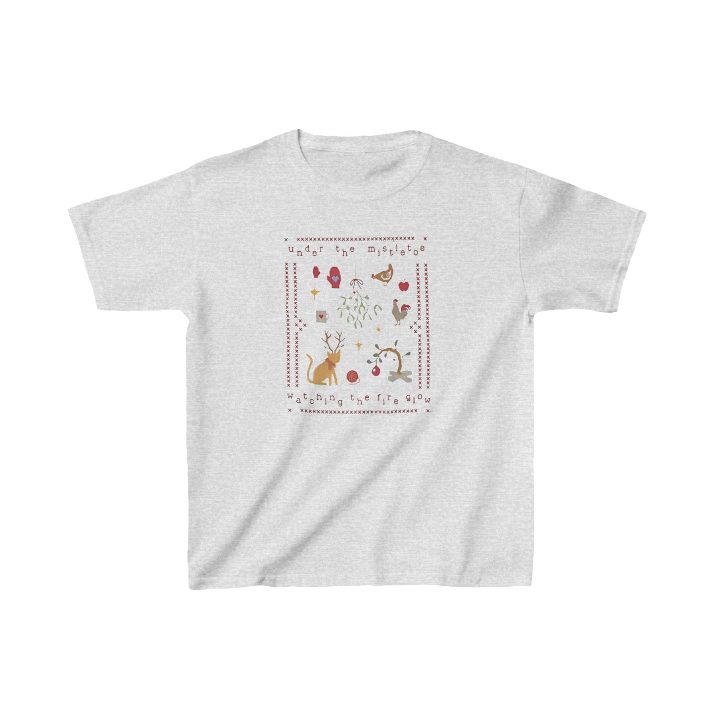 Under the Mistletoe - Kids Heavy Cotton™ Tee