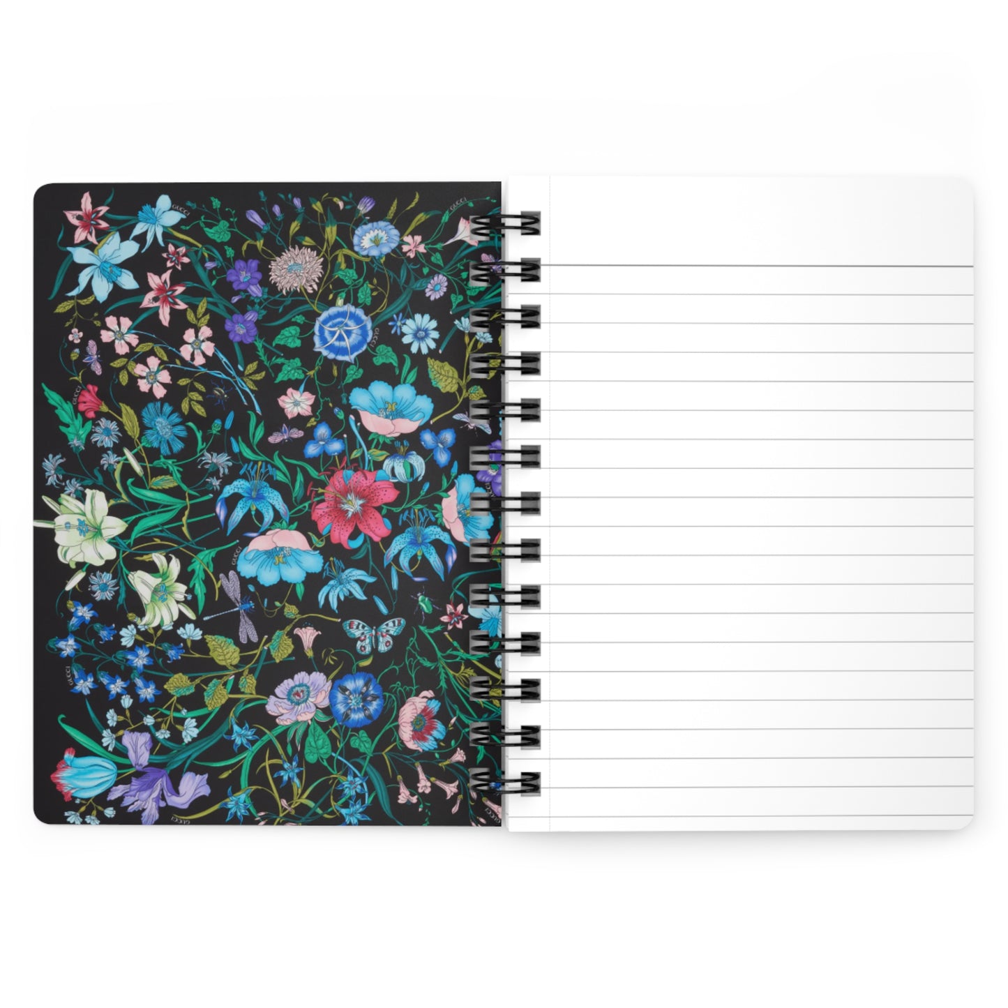 Floral Spiral Bound Journal - Perfect for Note-taking and Memos