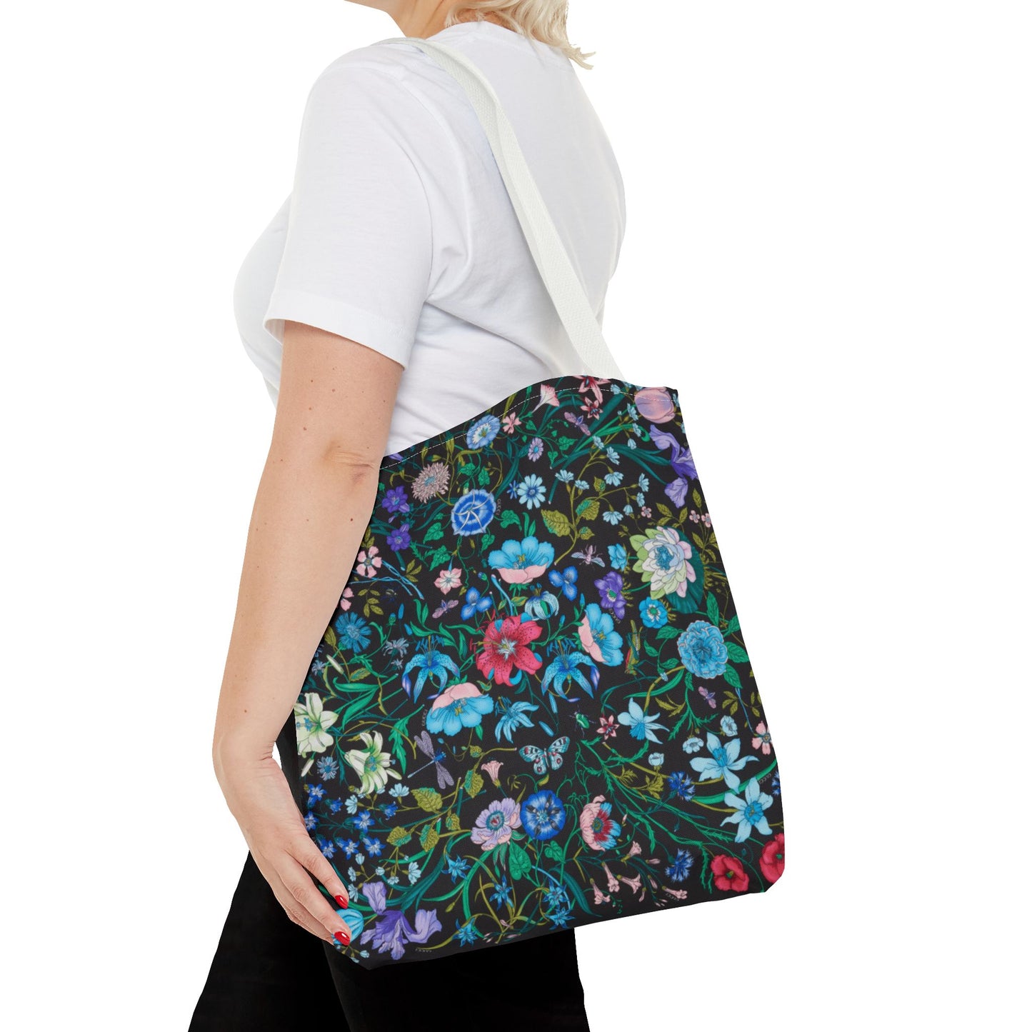 Vibrant Floral Tote Bag "Flora Inspired"- Stylish Reusable Shopping Bag for Eco-Friendly Living