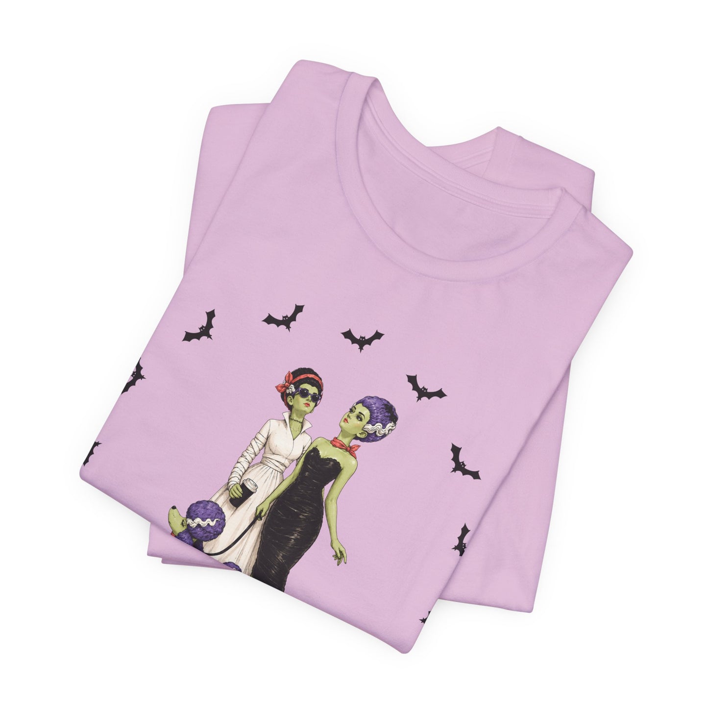Monster Brides - Gothic Dog Walk Tee — Lesbian Couple Shirt