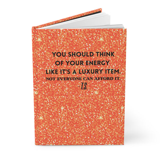 Luxury Energy Hardcover Journal | Inspirational Notebook for Writers, Motivational Gift, Daily Planner, Self-Care Journal, Affirmation Book