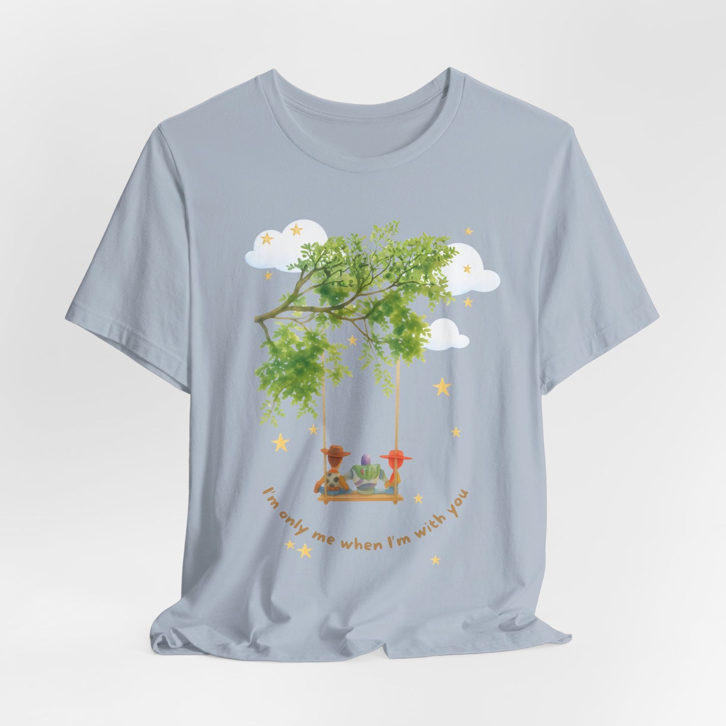 Tree Swing Cute Illustration Tee — I'm only me when I'm with you