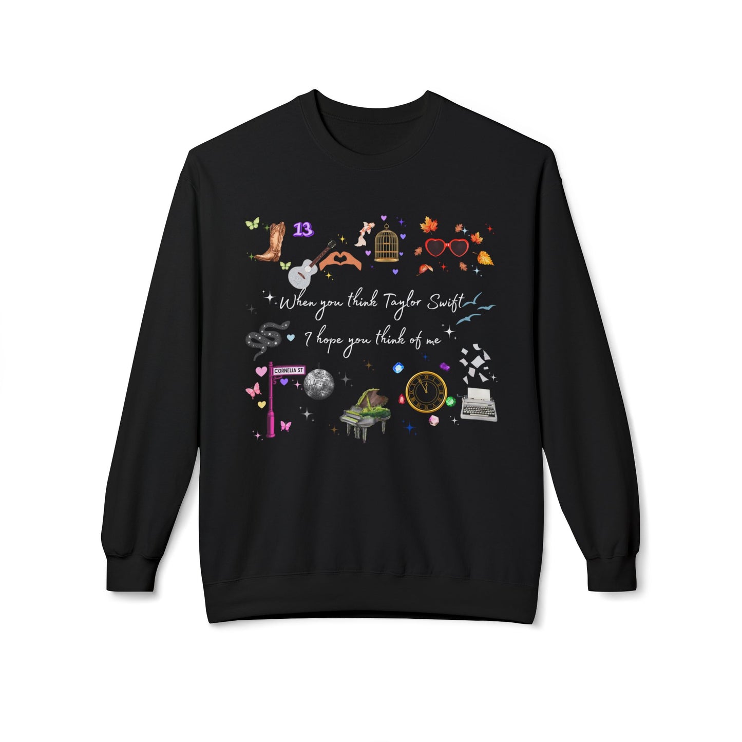 I hope you think of me Sweatshirt - Cozy Gift for Friends, Unique Crewneck, Personalized Apparel, Halloween, Casual Wear