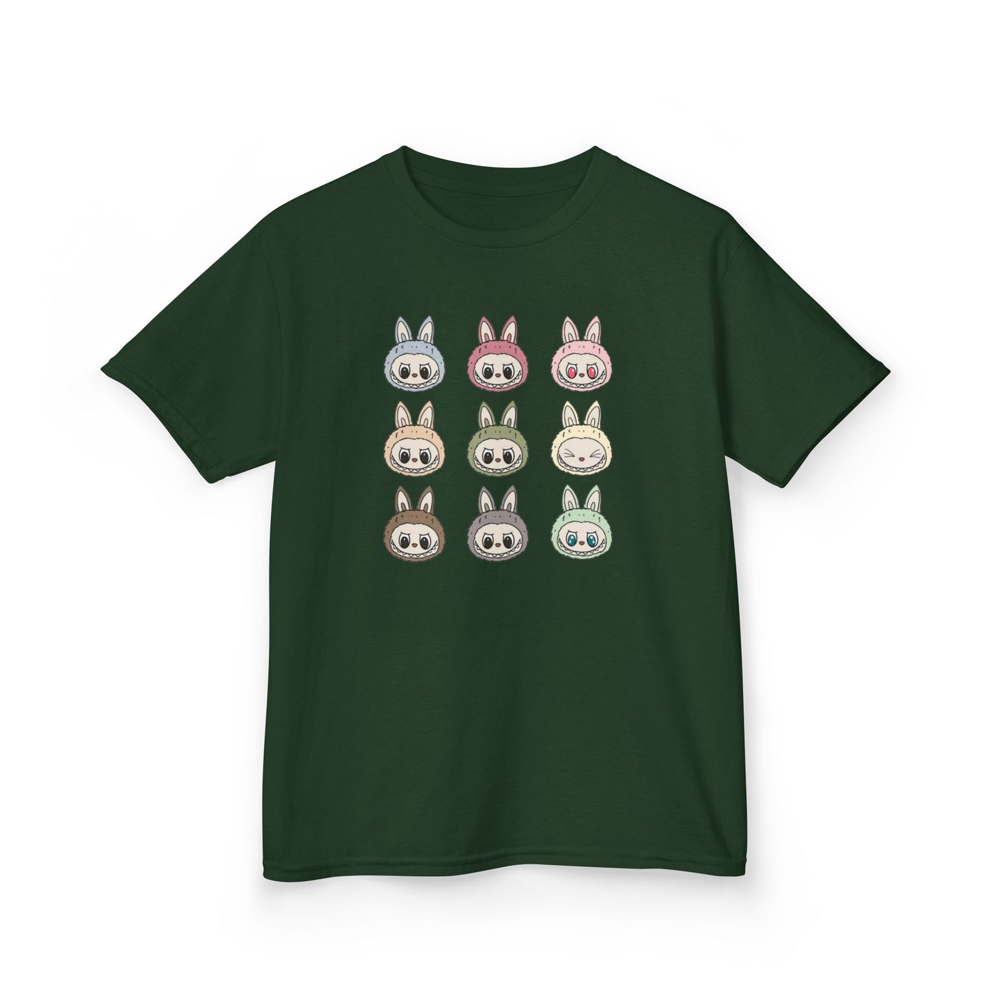 KIDS Cute Character Tee, Kids Cotton T-Shirt, Pastel Animal Shirt for Easter, Spring Fashion, Birthday Gift