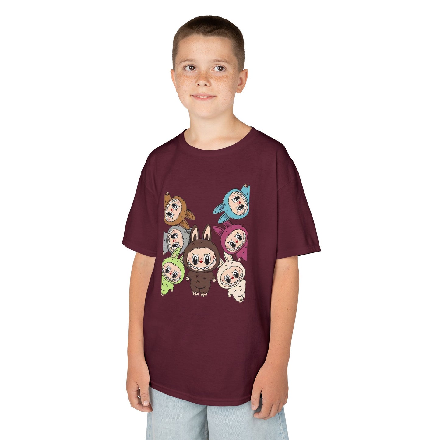 KIDS Adorable Labubu Tee, Fun Graphic Shirt for Boys & Girls, Perfect for Playdates, Birthdays, Family Events, Gifts