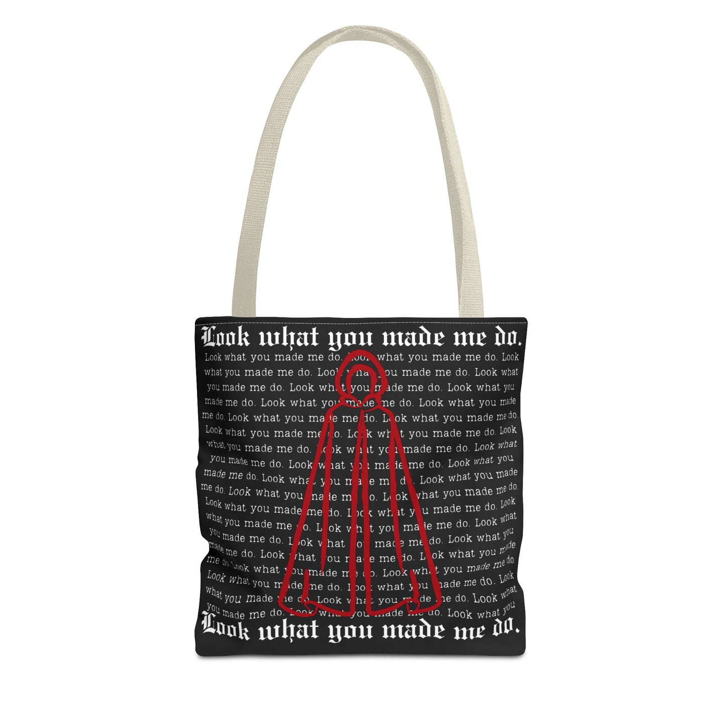 Stylish Tote Bag with 'Look What You Made Me Do' Handmaid's Design | Reusable Shopping Bag, Gift for Music Lovers, Casual Bag, Trendy Accessory