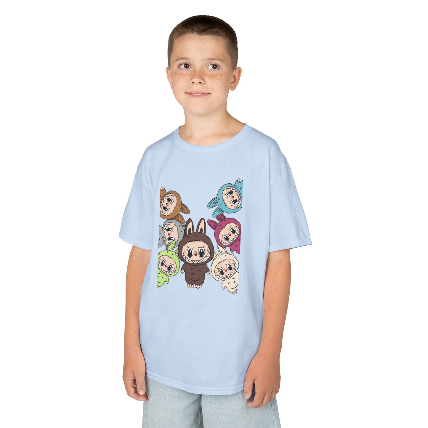 KIDS Adorable Labubu Tee, Fun Graphic Shirt for Boys & Girls, Perfect for Playdates, Birthdays, Family Events, Gifts