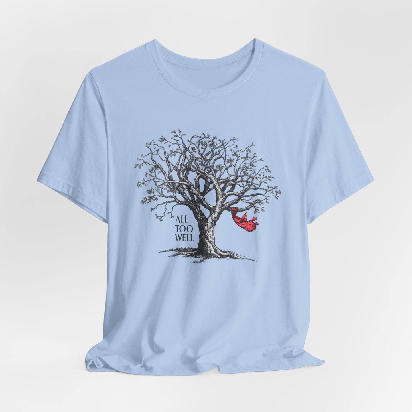 All Too Well Tree Graphic Tee — Red Scarf Shirt