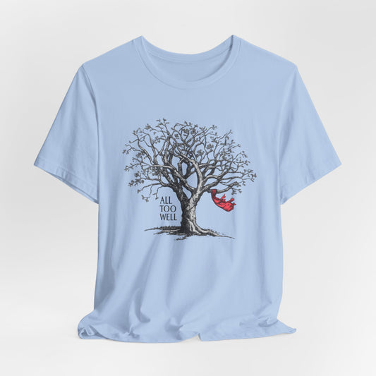 All Too Well Tree Graphic Tee — Red Scarf Shirt