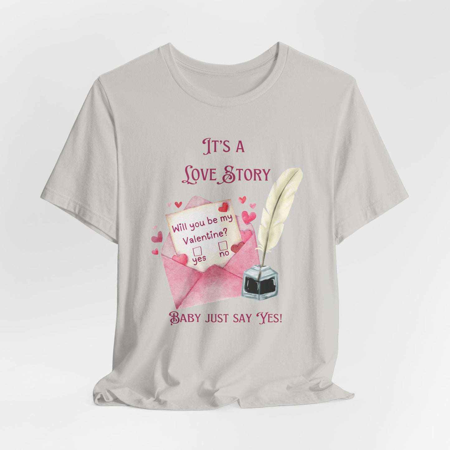Love Story Valentine - Unisex Jersey Short Sleeve Tee