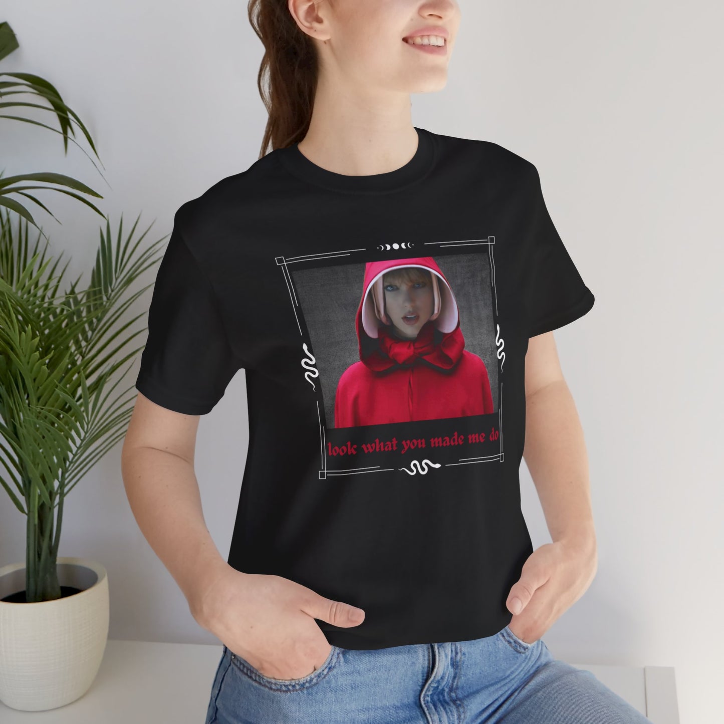 Unisex Graphic Tee - Red Cloak - Look What You Made Me Do, Casual Wear, Gift for Fans, Trendy T-Shirt, Streetwear, Unisex Style