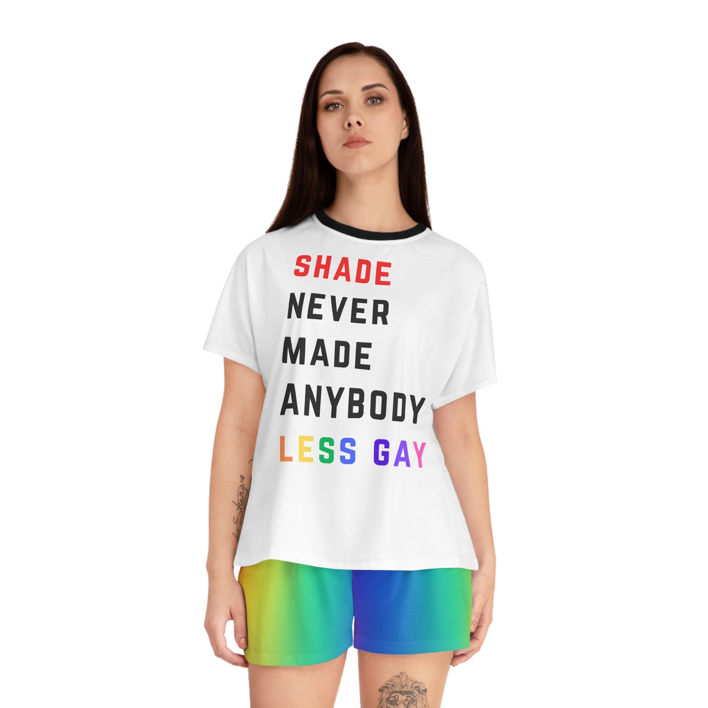 Shade never made anybody less gay - Women's Short Pajama Set